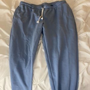 Blue sweat pants